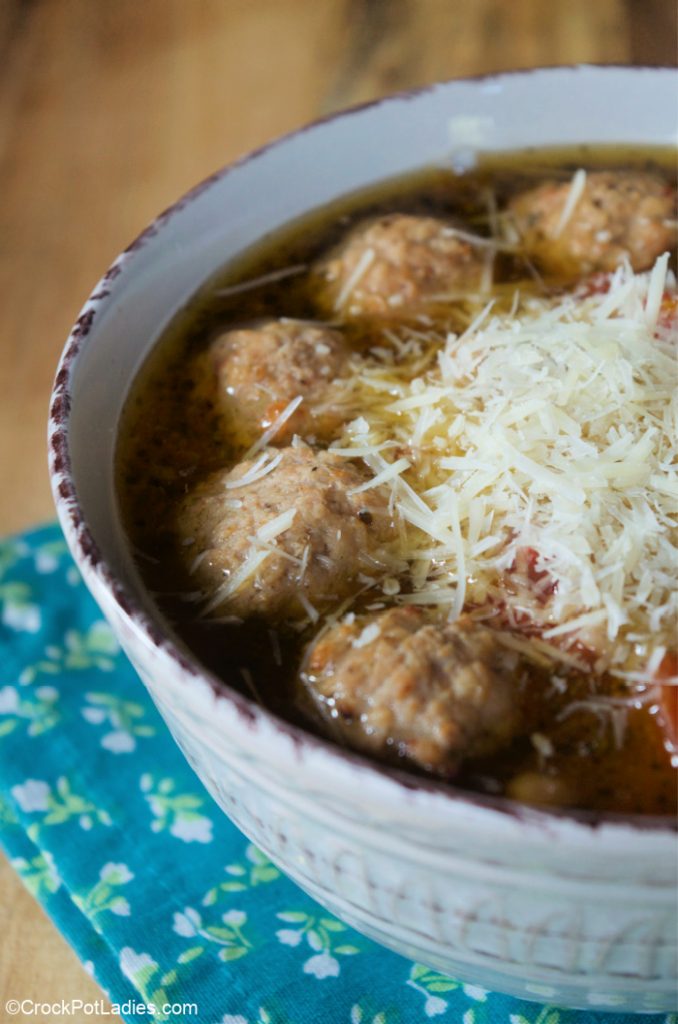 Crock-Pot Italian Meatball Soup