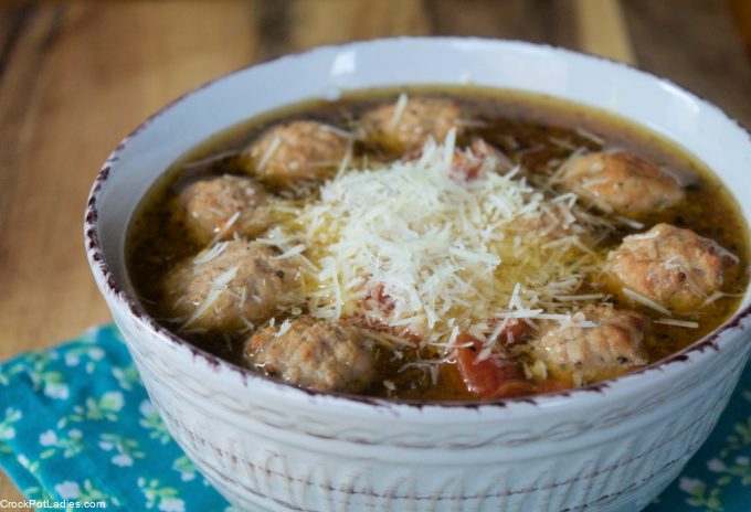 Crock-Pot Italian Meatball Soup