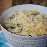 Crock-Pot Vegetarian Creamy Tortellini Soup