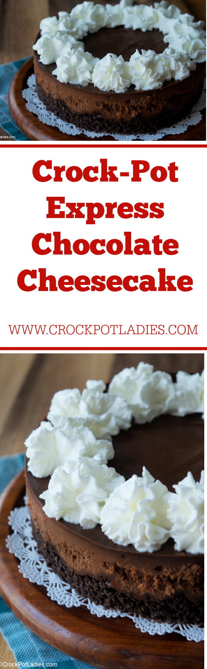 Crock-Pot Express Chocolate Cheesecake